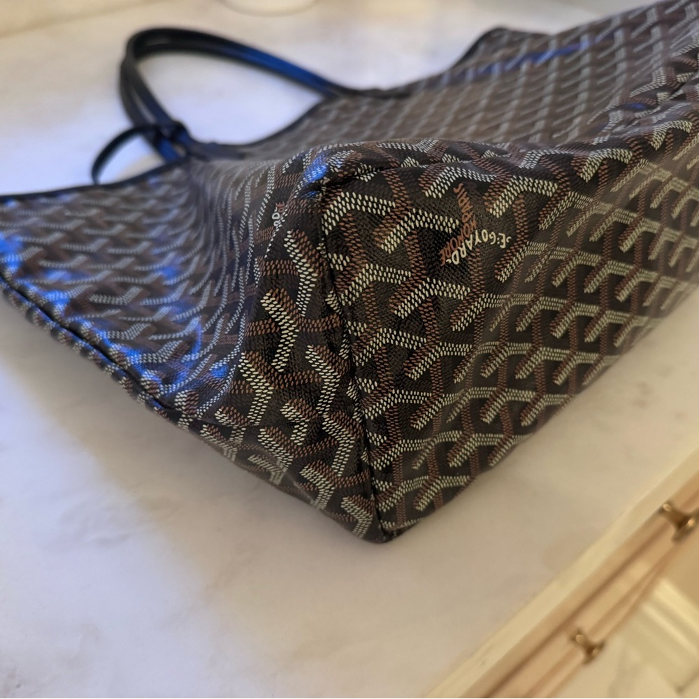 Goyard Black and Brown Patterned Tote - Picture 5 of 9